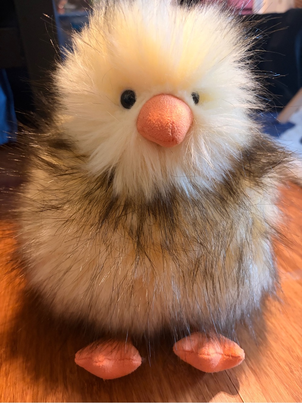 Aurora Fluffy Yellow Duck Rare 8” Plush Duckling Easter Chick Soft Furry Fluffy